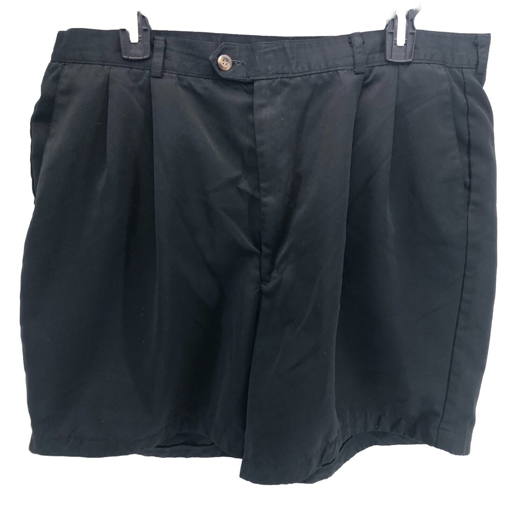 Haggar‎ dress shorts 40 black pleated